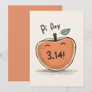 An Apple a Day Won’t Solve for X – Pi Day Meme Invitation