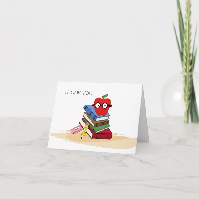 An apple for teacher card (Front)