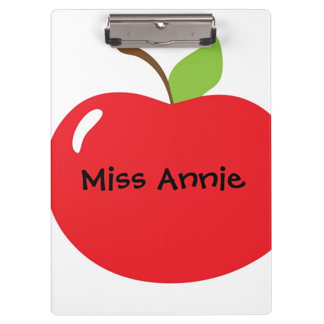 An Apple For Teacher Clipboard (Front)