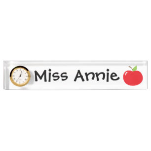 An Apple For Teacher Nameplate