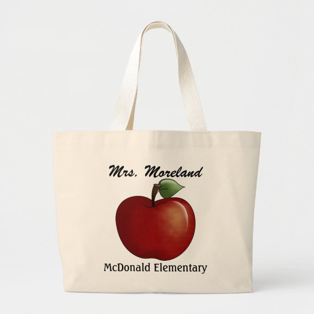 An Apple for the Teacher Tote by SRF (Front)