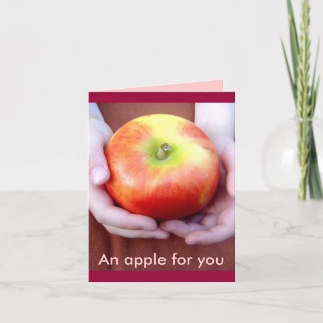 An Apple for You card (Front)