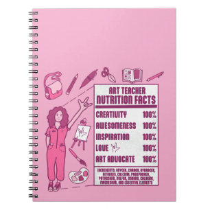 An Appreciation to Art Teachers - Perfect Gift  Notebook
