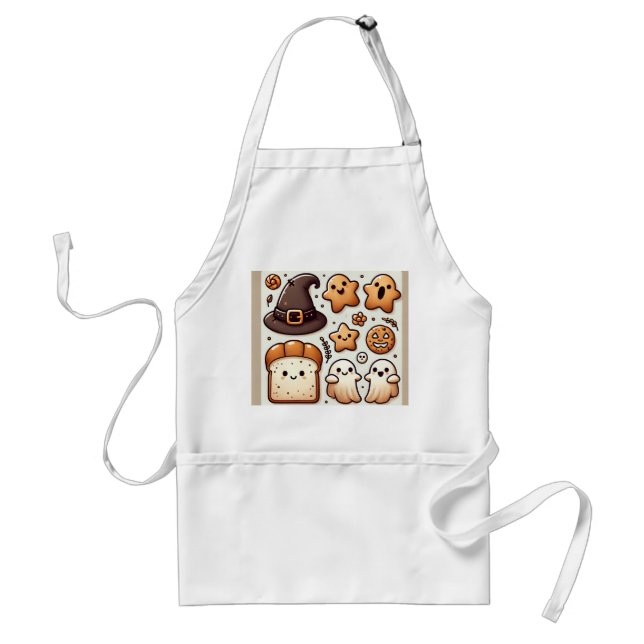 an apron Halloween-esque design (Front)