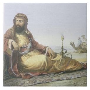 An Arab Resting in the Desert, title page from 'Th Tile