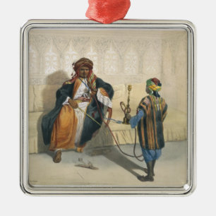 An Arab Sheikh Smoking, illustration from 'The Val Metal Tree Decoration