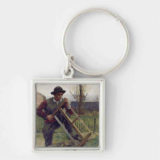 An Aragonese Woodcutter, 1876 Key Ring (Front)