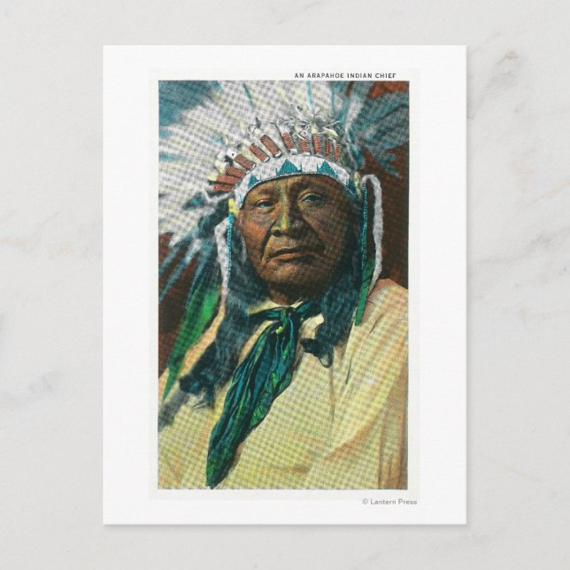 An Arapahoe Indian Chief PortraitColorado Postcard (Front)