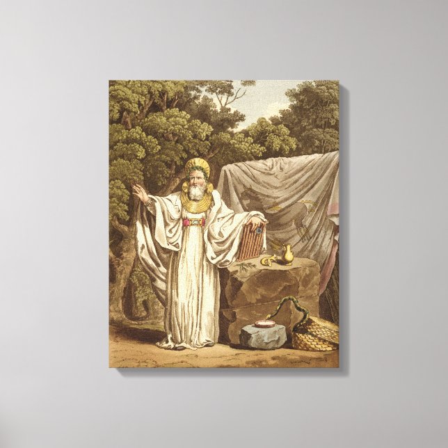 An Arch Druid in his Judicial Habit, engraved by R Canvas Print (Front)