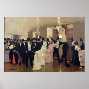 An Argument in the Corridors of the Opera, 1889 Poster