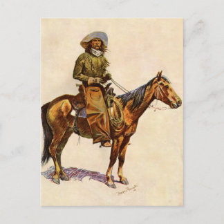 An Arizona Cowboy by Remington, Vintage Western Postcard