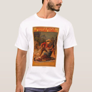 An Arizona Cowboy - Cowboy and Indian Fight T-Shirt