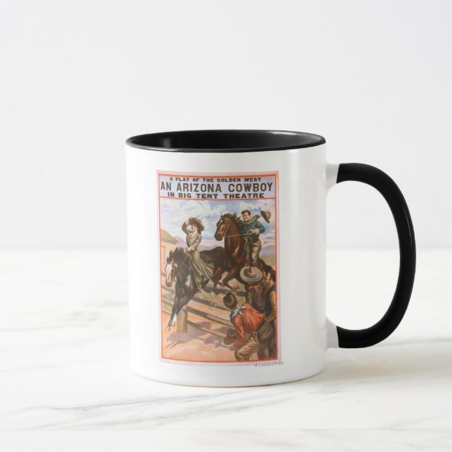 An Arizona Cowboy in Big Tent Theatre Poster Mug (Right)