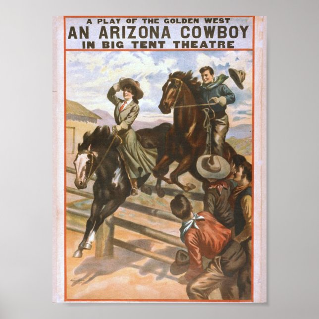 An Arizona Cowboy Retro Theatre Poster (Front)