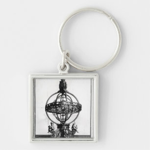 An Armillary Sphere of the Copernican System Key Ring