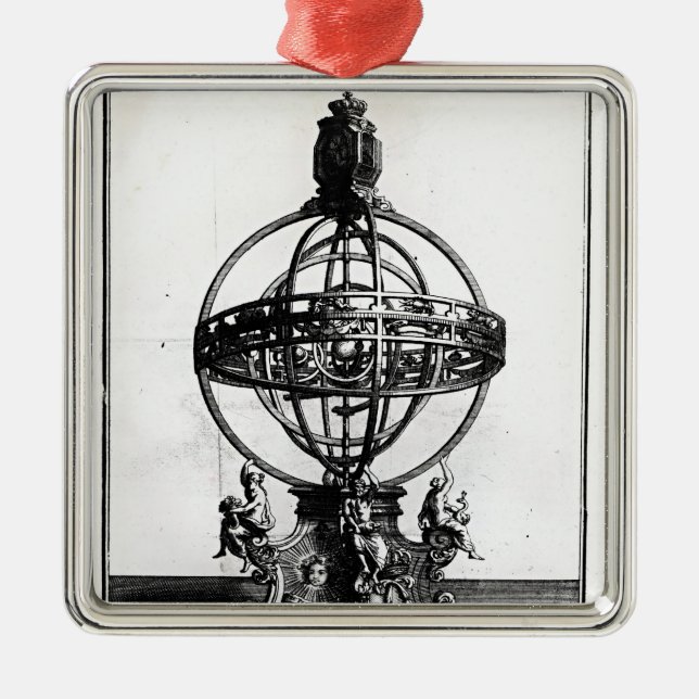 An Armillary Sphere of the Copernican System Metal Tree Decoration (Front)