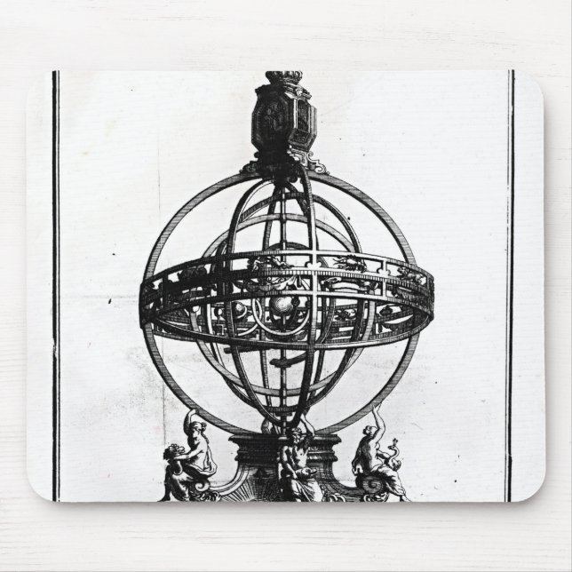 An Armillary Sphere of the Copernican System Mouse Mat (Front)