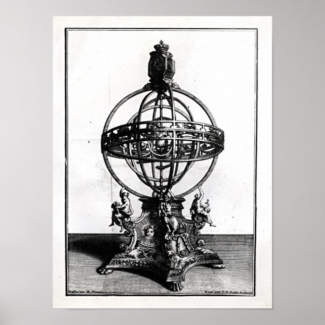 An Armillary Sphere of the Copernican System Poster (Front)