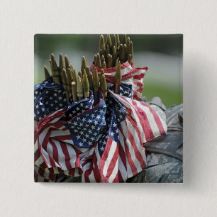 An Army soldier's backpack 15 Cm Square Badge