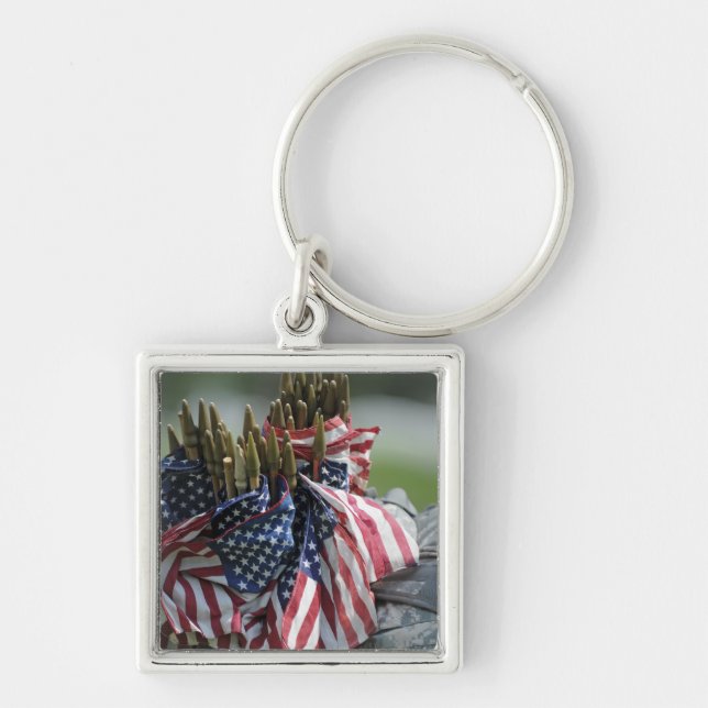 An Army soldier's backpack Key Ring (Front)