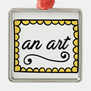An Art Square Ornament