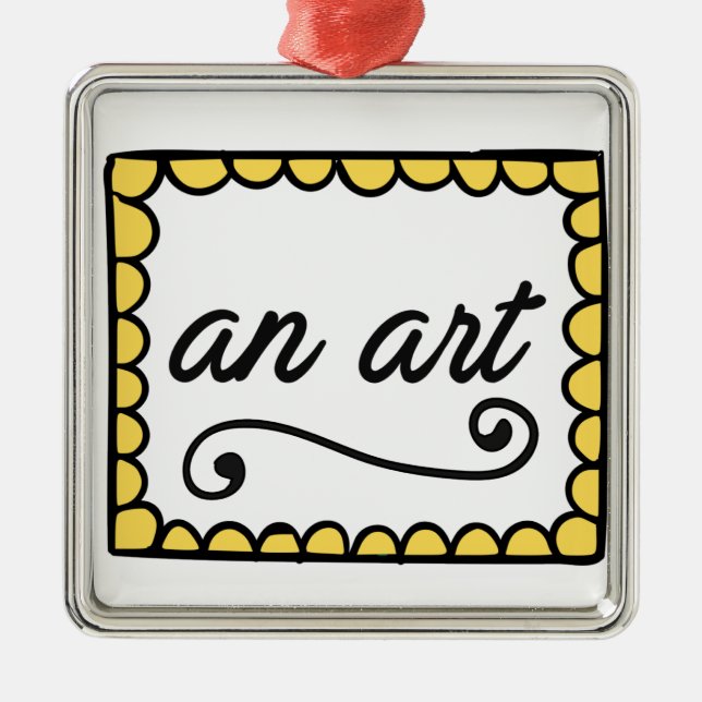 An Art Square Ornament (Front)