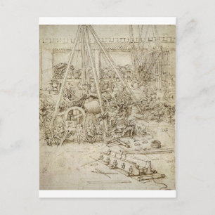 An artillery park postcard