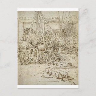 An artillery park postcard