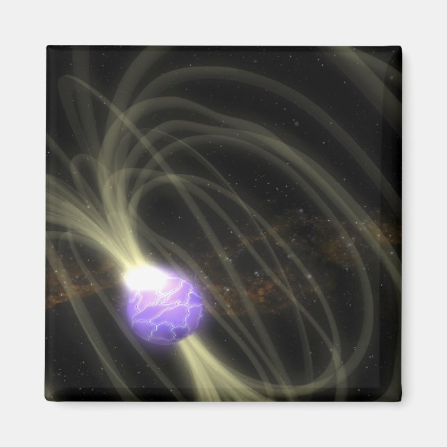 An artist conception of the SGR 1806-20 magneta Magnet (Front)