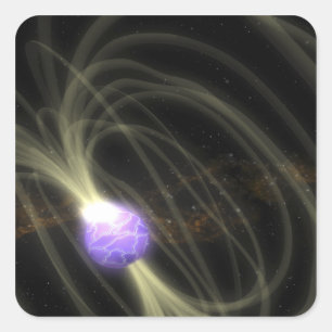 An artist conception of the SGR 1806-20 magneta Square Sticker