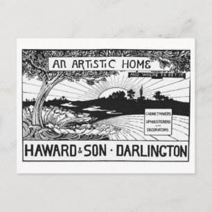 An Artistic Home - Vintage Advertising Poster Postcard