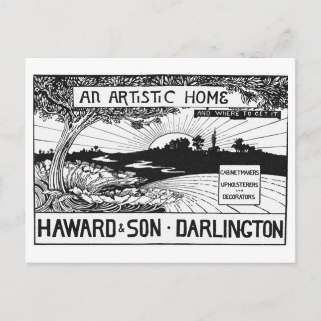 An Artistic Home - Vintage Advertising Poster Postcard (Front)