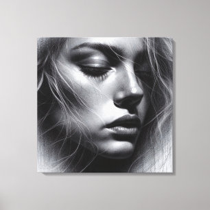 An Artistic Interplay of Light and Dark Canvas Print