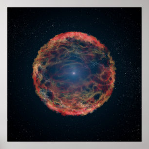 An Artist's Impression Of Supernova 1993j. Poster
