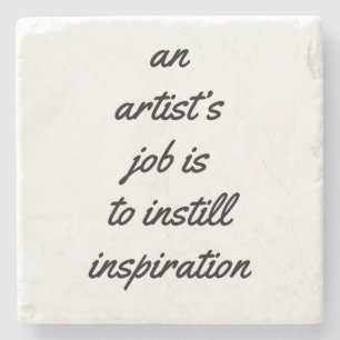 An Artist's Job Marble Stone Coaster
