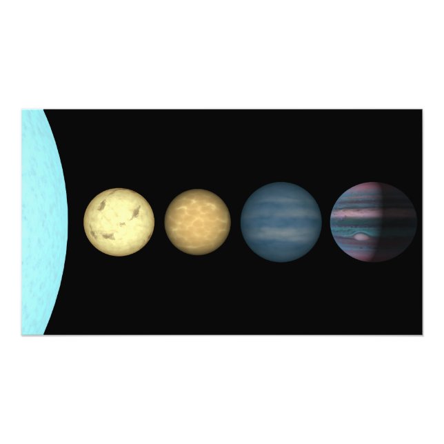 An artist's rendition comparing brown dwarfs 2 photo print (Front)