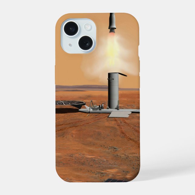 An Ascent Vehicle Leaving Mars. 2 iPhone 15 Case (Back)