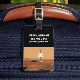 An Ascent Vehicle Leaving Mars. 2 Luggage Tag