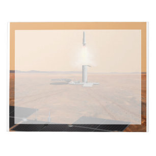 An Ascent Vehicle Leaving Mars. 2 Notepad