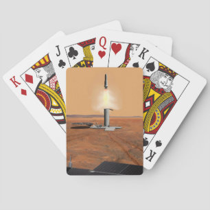 An Ascent Vehicle Leaving Mars. 2 Playing Cards