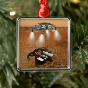 An Ascent Vehicle Leaving Mars. Metal Tree Decoration