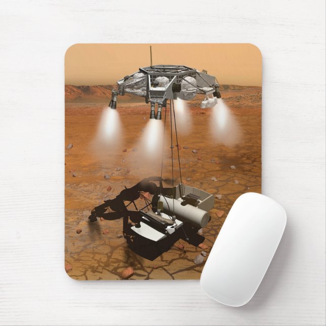 An Ascent Vehicle Leaving Mars. Mouse Mat (With Mouse)