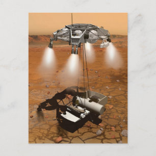 An Ascent Vehicle Leaving Mars. Postcard