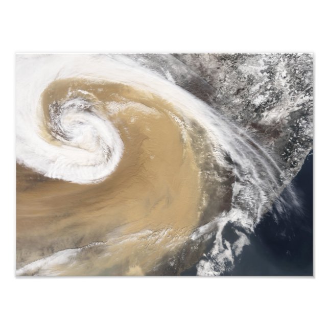 An Asian dust storm crosses the Pacific Photo Print (Front)