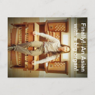 an Asian with a big organ Postcard