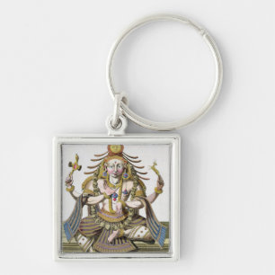 An aspect of Shiva, from 'Voyage aux Indes et a la Key Ring