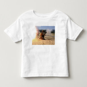 An assaultman fires a Rocket Propelled Grenade Toddler T-Shirt