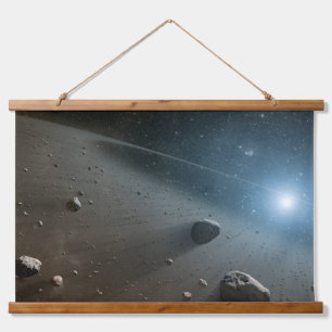 An Asteroid Belt Around The Bright Star Vega. Hanging Tapestry