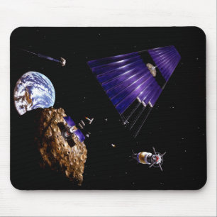 An asteroid mining mission mouse mat