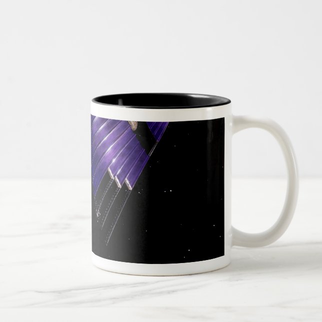 An asteroid mining mission Two-Tone coffee mug (Right)